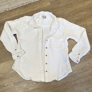 Women's White Button Down Shirt
